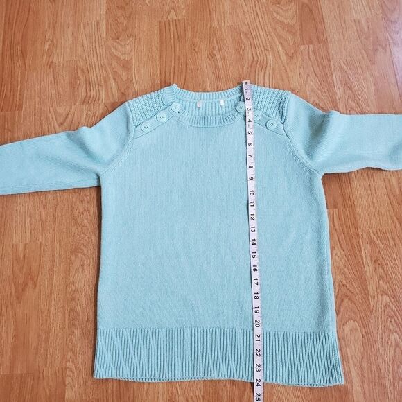 Nordstrom Button Placket Sweater size Small in Mint - Picture 7 of 10